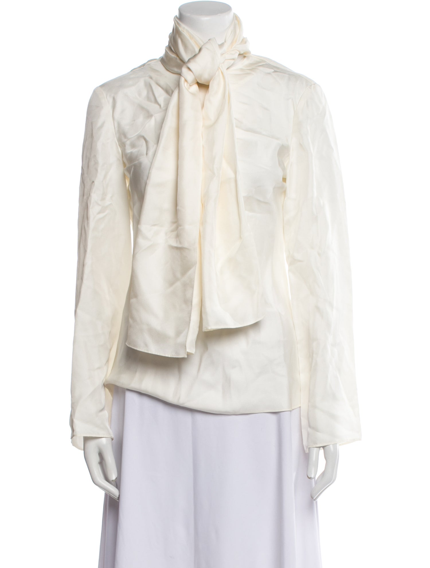 Róhe Silk Mock Neck Blouse