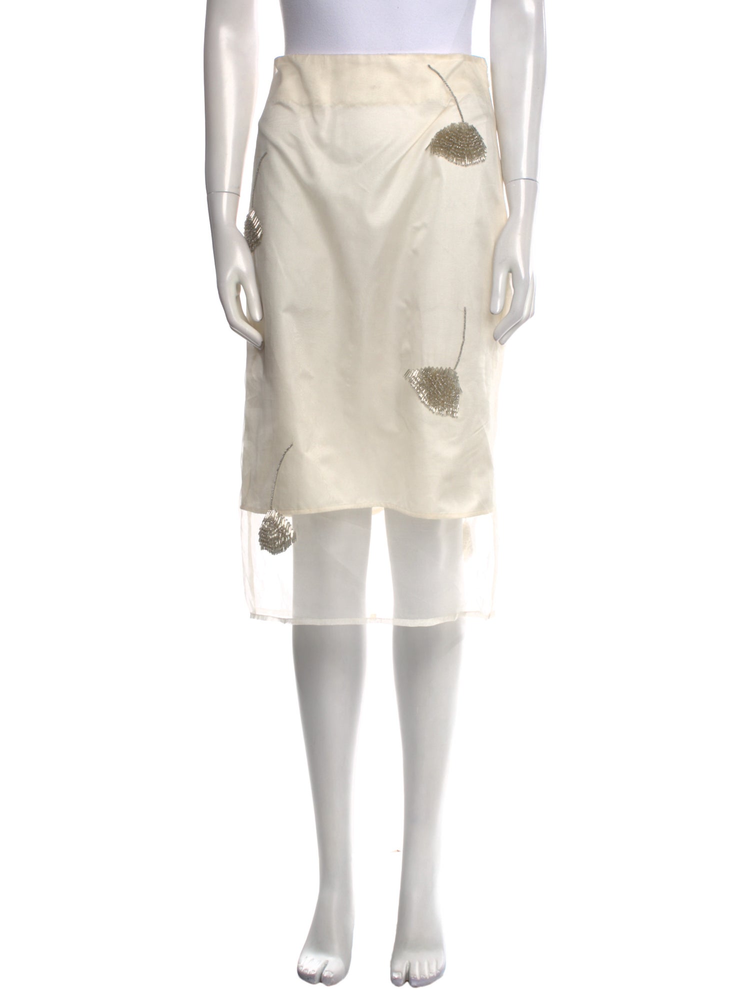 Róhe Silk Knee-Length Skirt