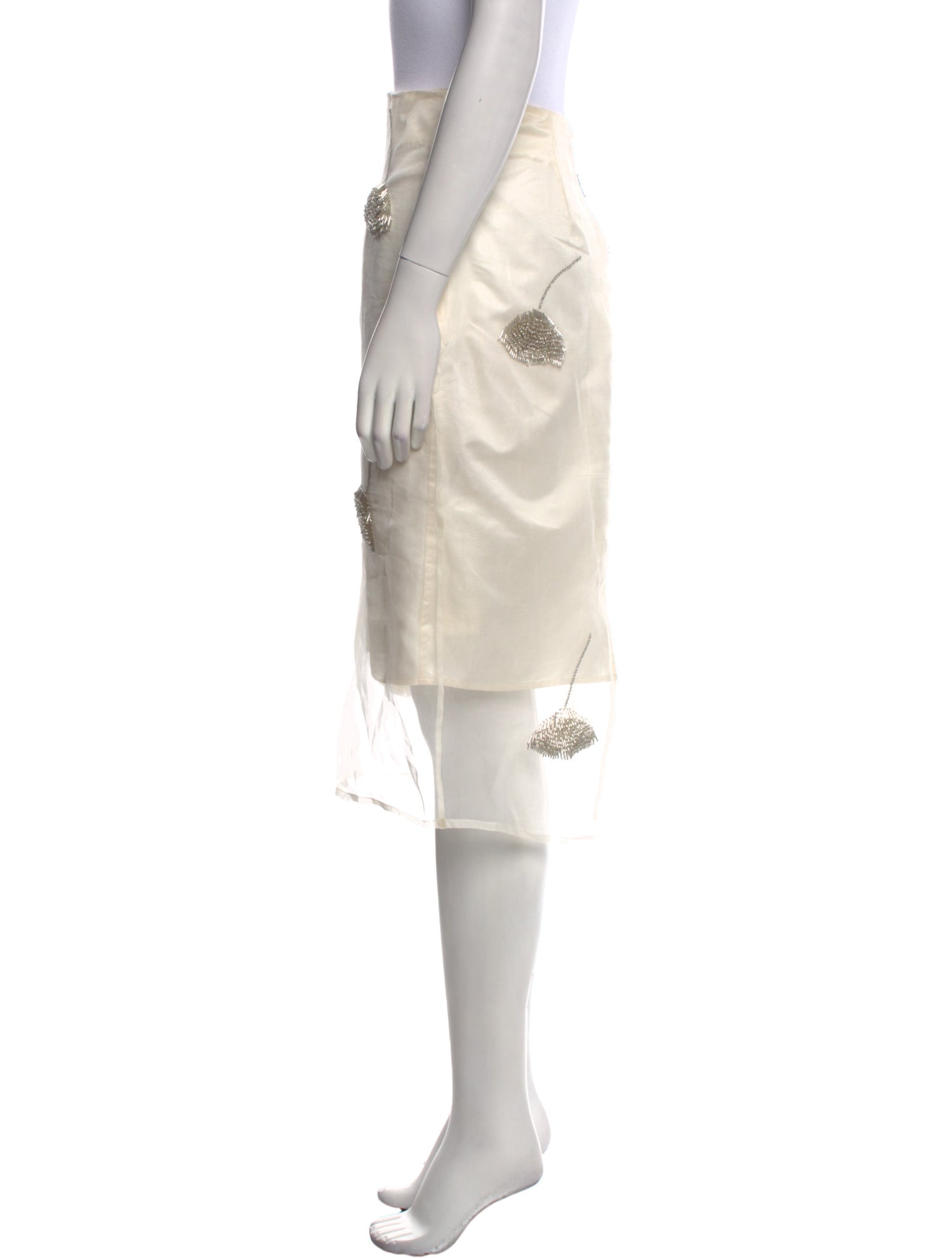 Róhe Silk Knee-Length Skirt