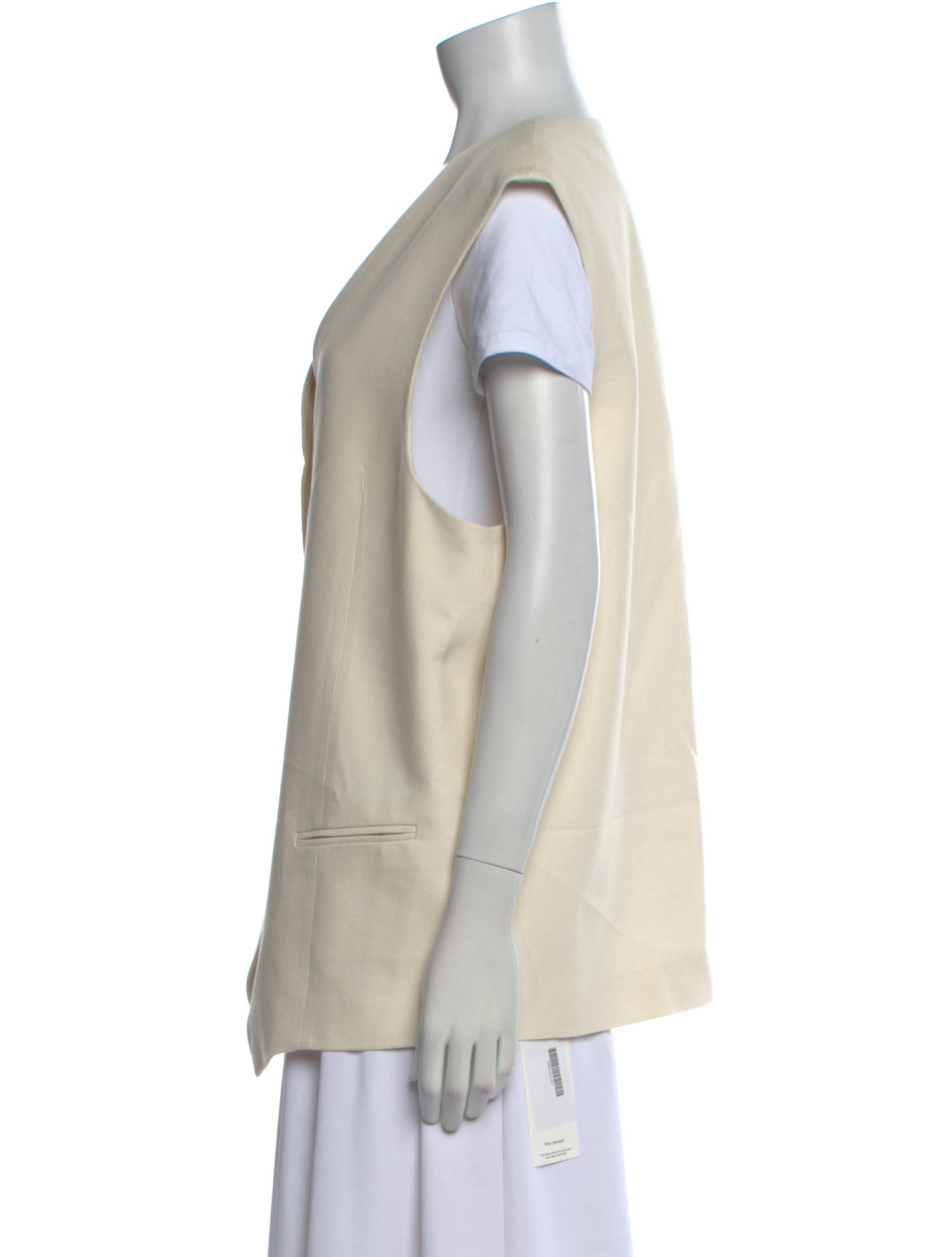 Róhe V-Neck Short Sleeve Button-Up Top