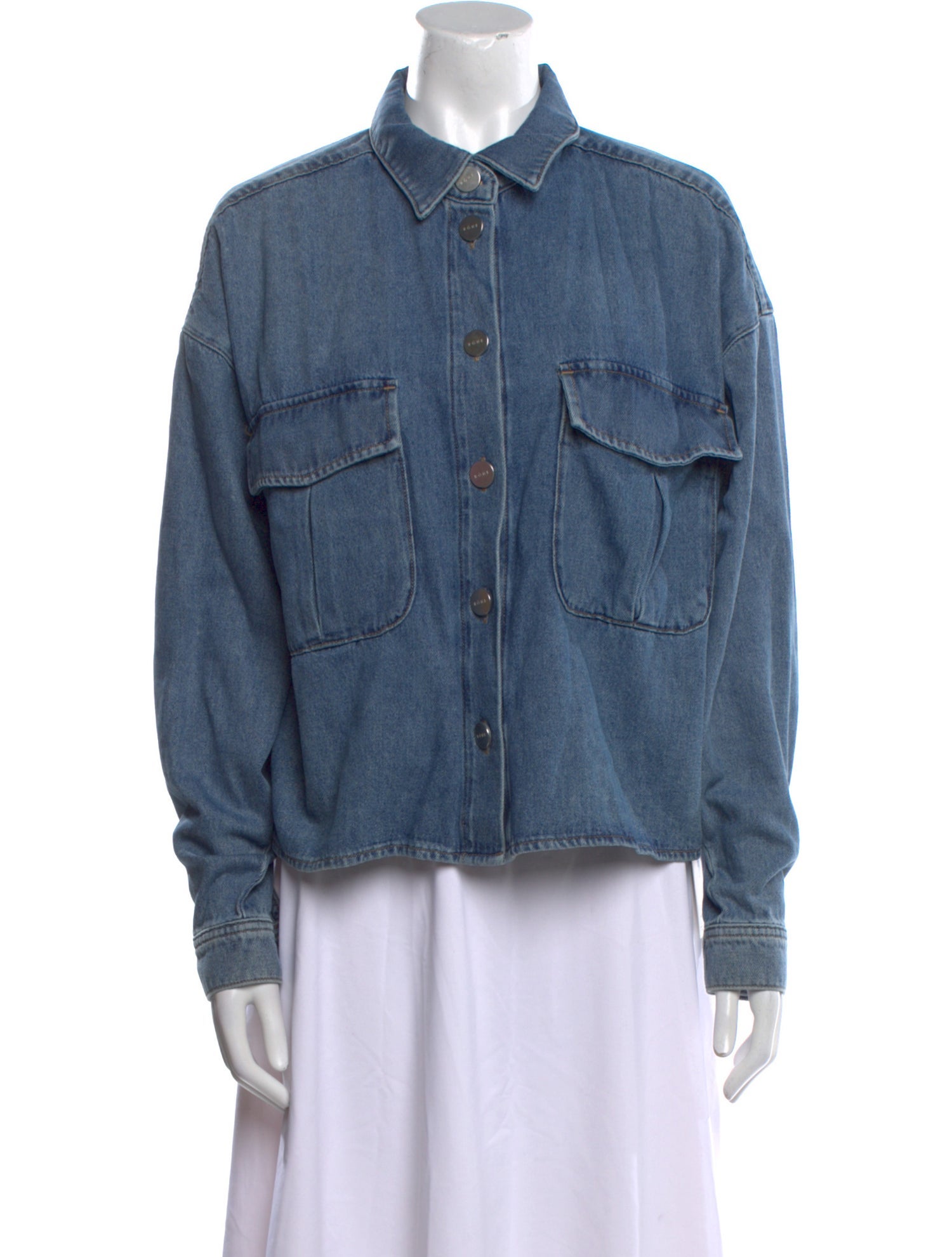 Róhe Long Sleeve Button-Up Top