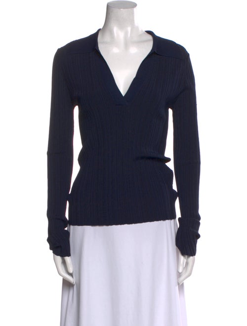 Róhe V-Neck Long Sleeve Top