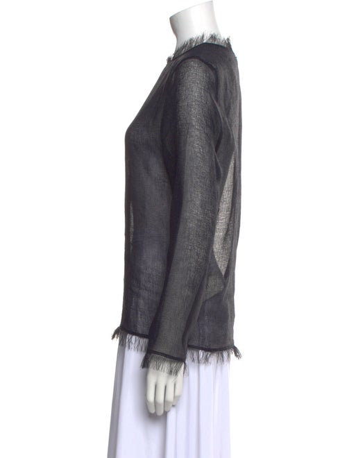 Róhe Mock Neck Long Sleeve Blouse