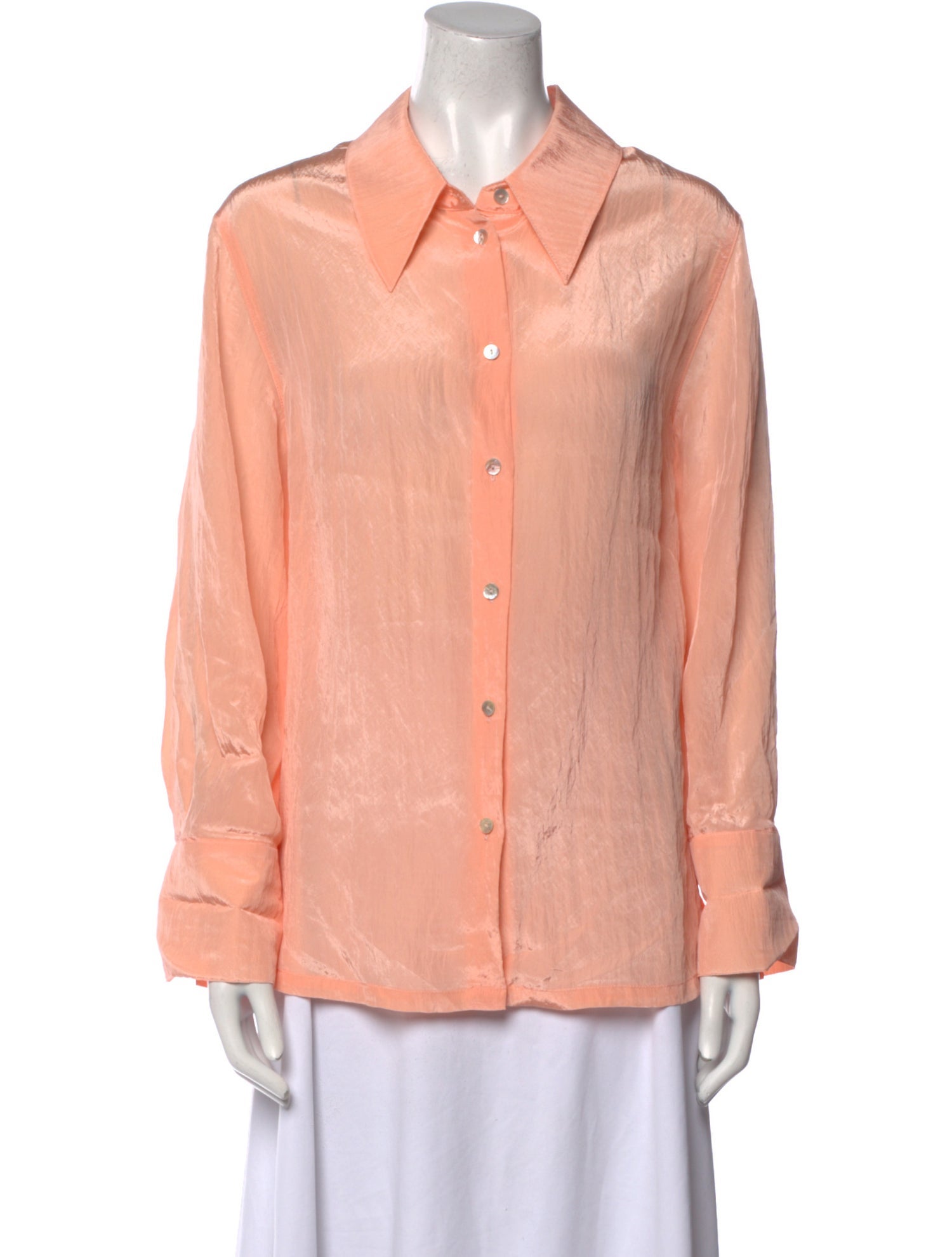 Róhe Long Sleeve Button-Up Top