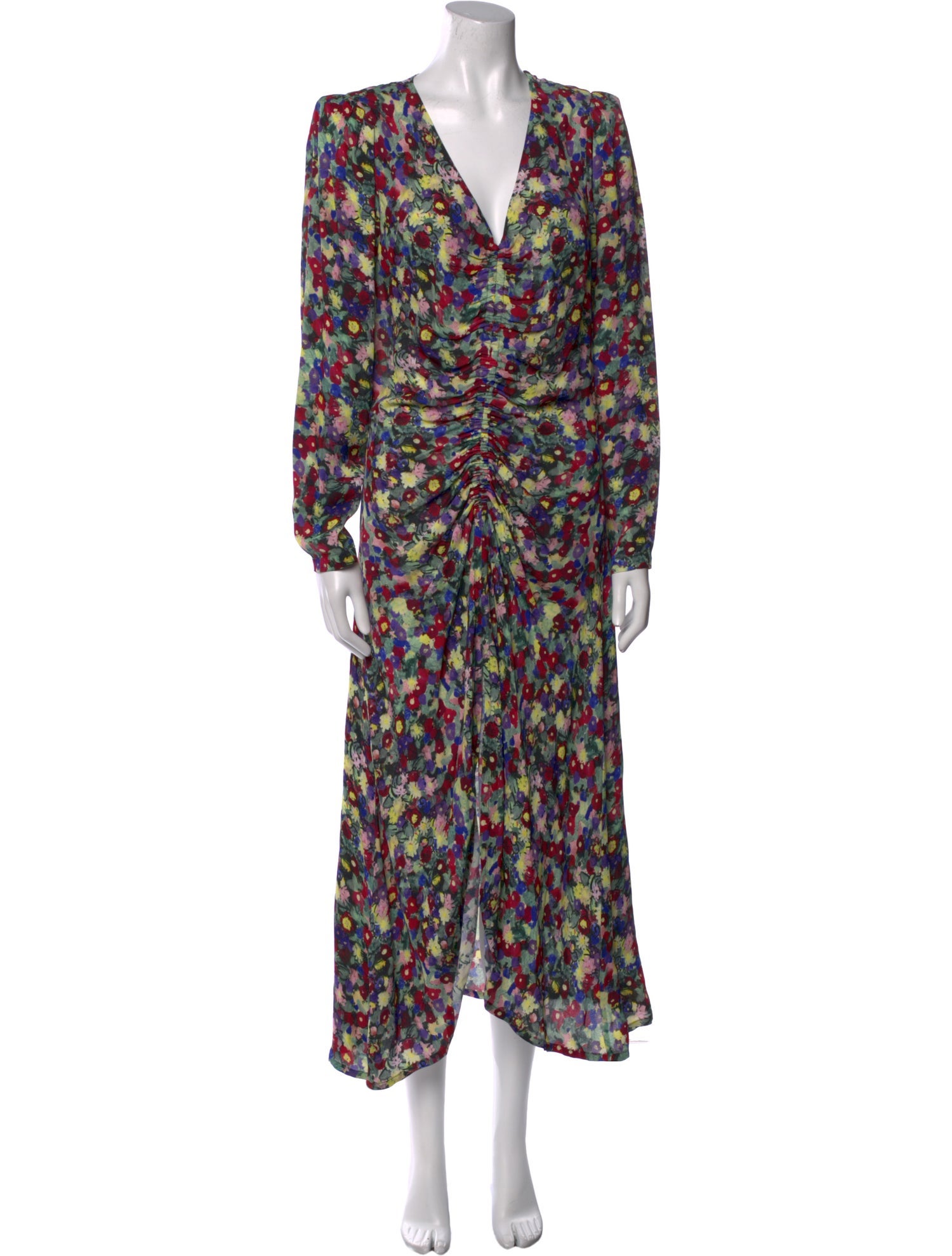 Róhe Floral Print Midi Length Dress