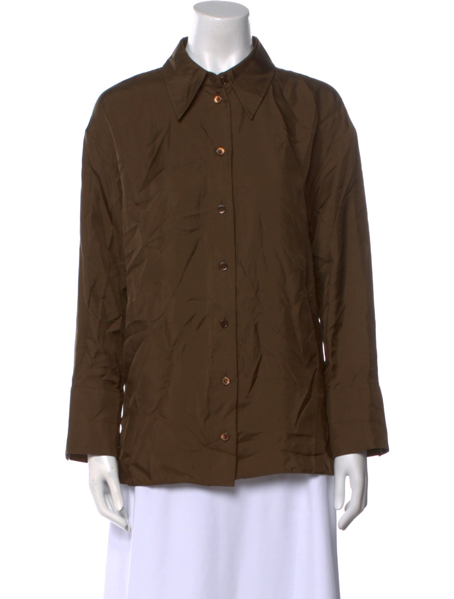 Róhe Long Sleeve Button-Up Top