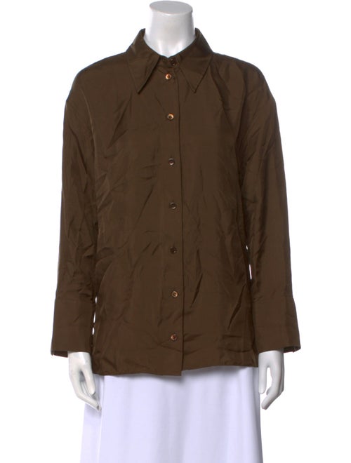 Róhe Long Sleeve Button-Up Top