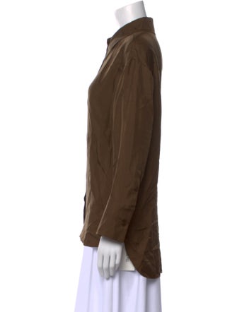 Róhe Long Sleeve Button-Up Top