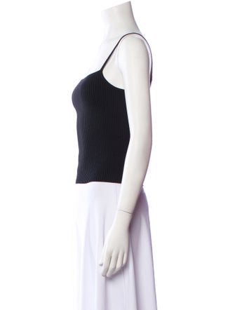 Róhe Square Neckline Sleeveless Crop Top