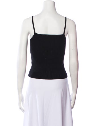 Róhe Square Neckline Sleeveless Crop Top