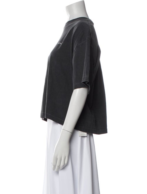 Róhe Crew Neck Short Sleeve Crop Top