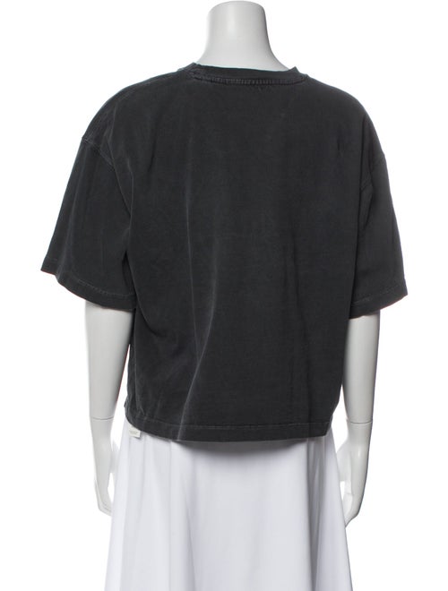 Róhe Crew Neck Short Sleeve Crop Top