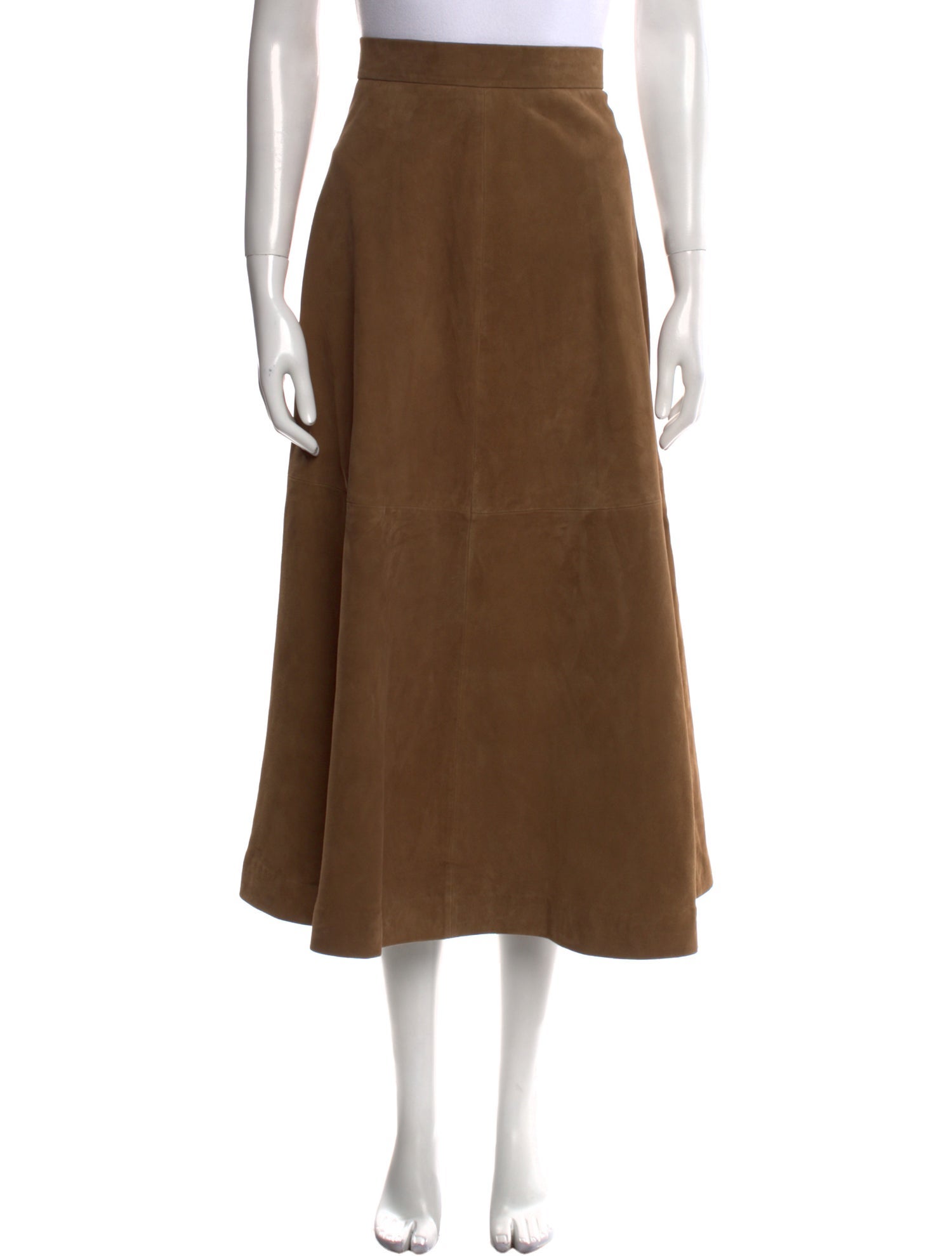 Róhe Suede Midi Length Skirt