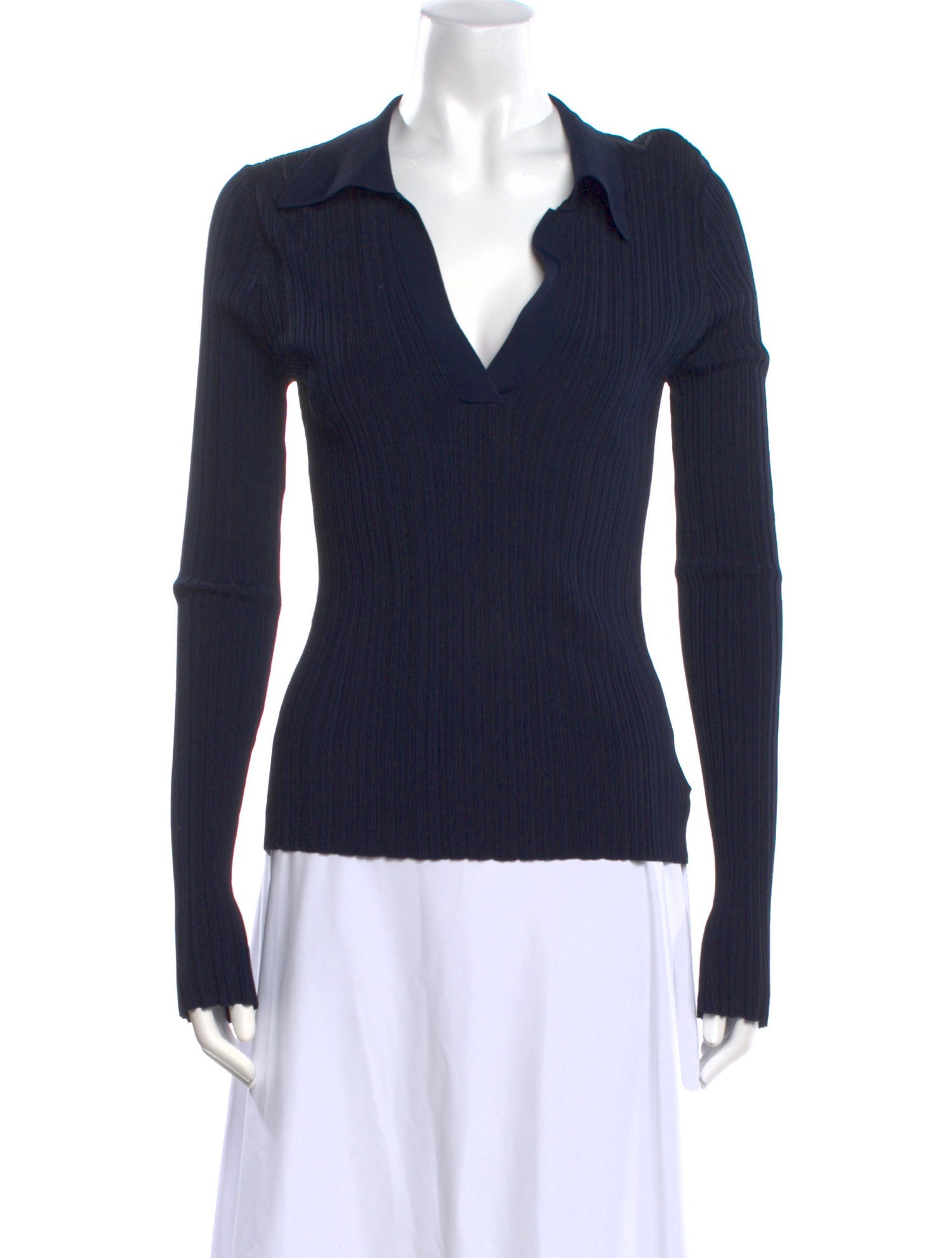 Róhe V-Neck Long Sleeve Top