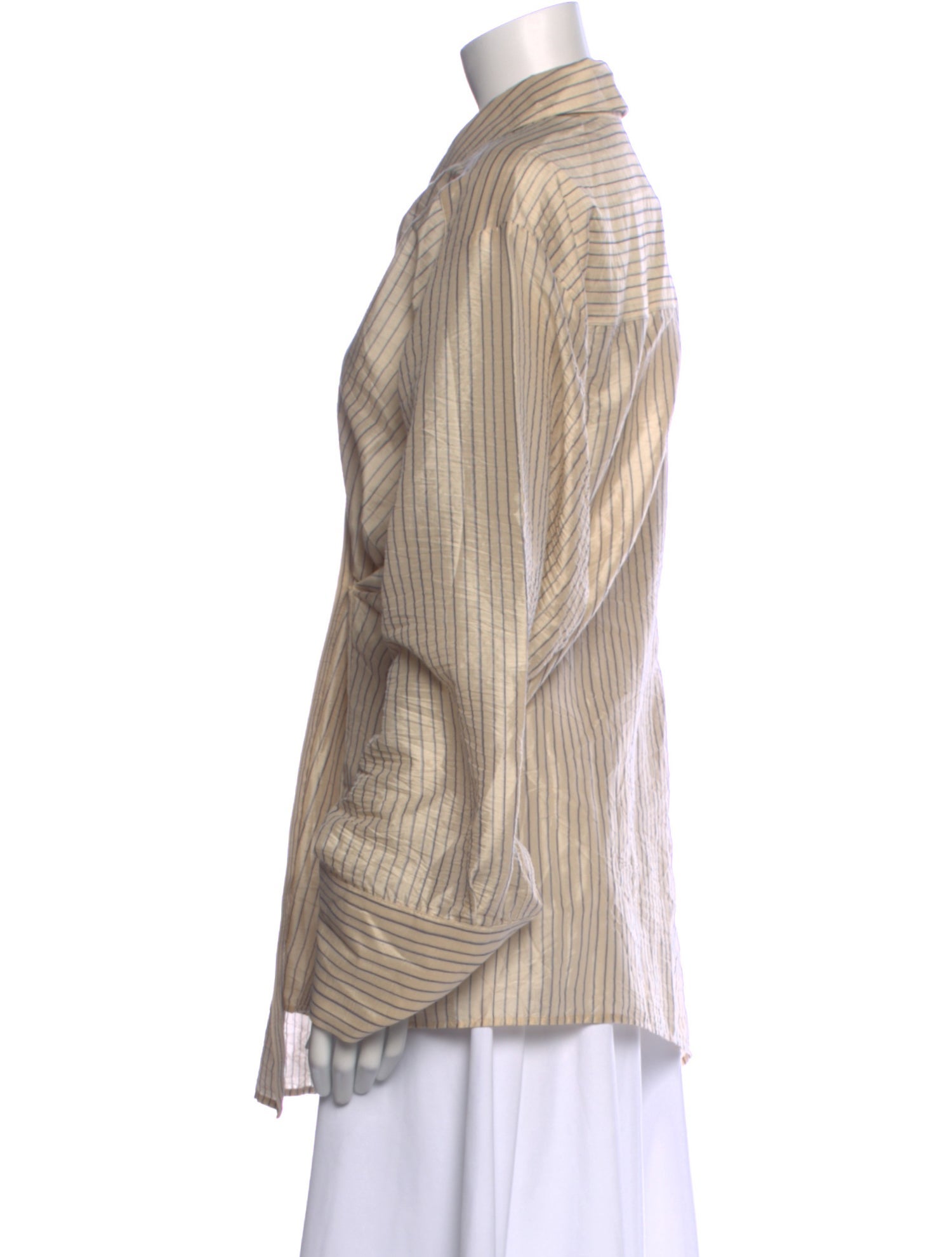Róhe Striped Long Sleeve Button-Up Top w/ Tags