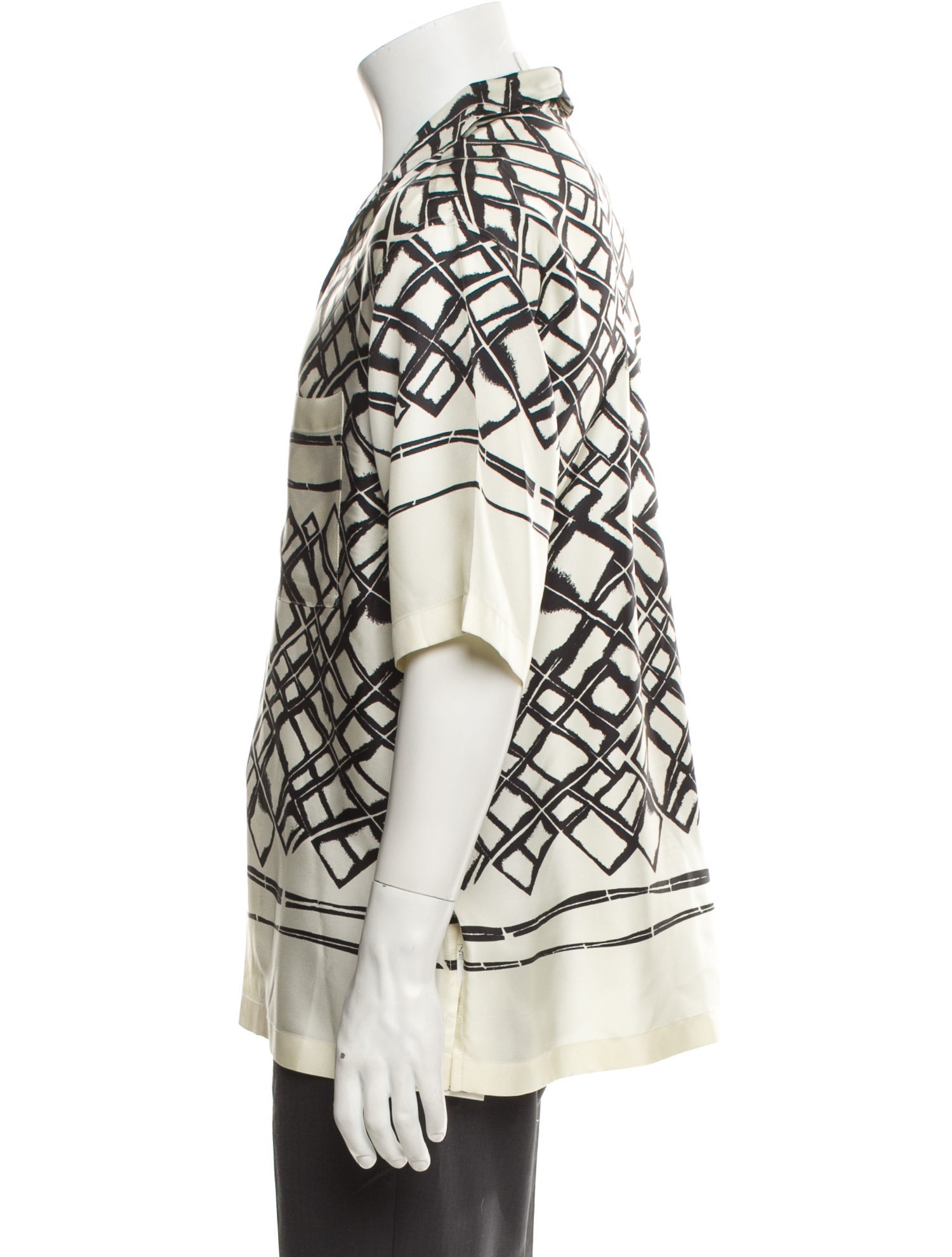 Róhe Plaid Print Short Sleeve Western Shirt