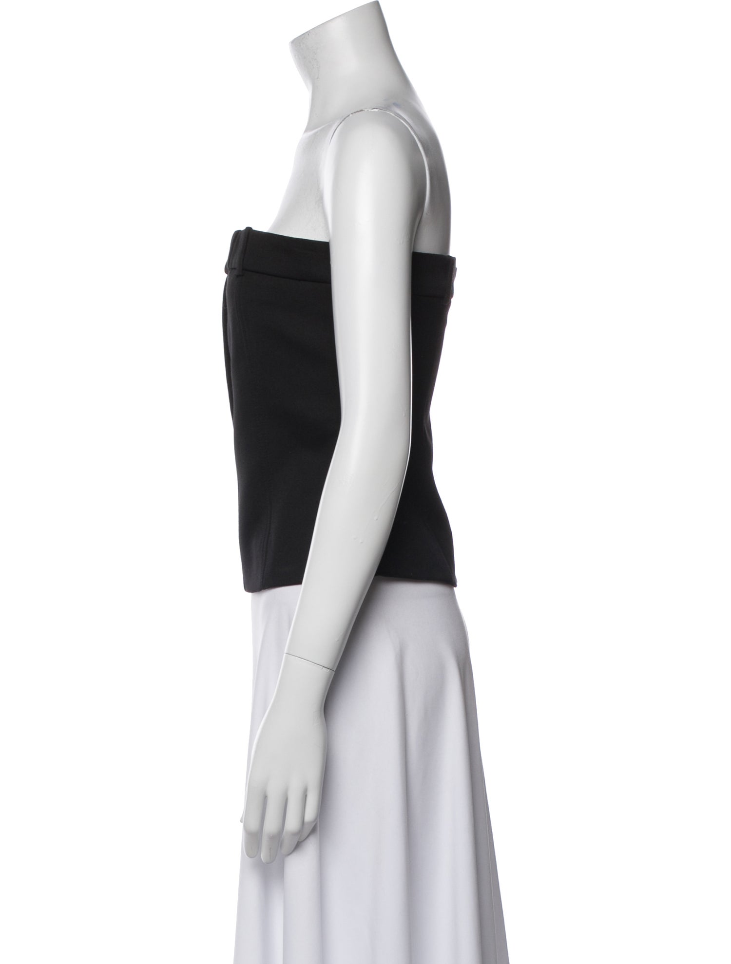 Róhe Strapless Crop Top