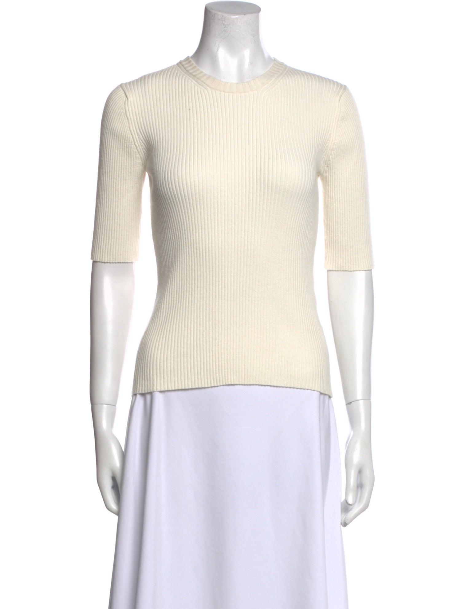 Róhe Crew Neck Short Sleeve Top