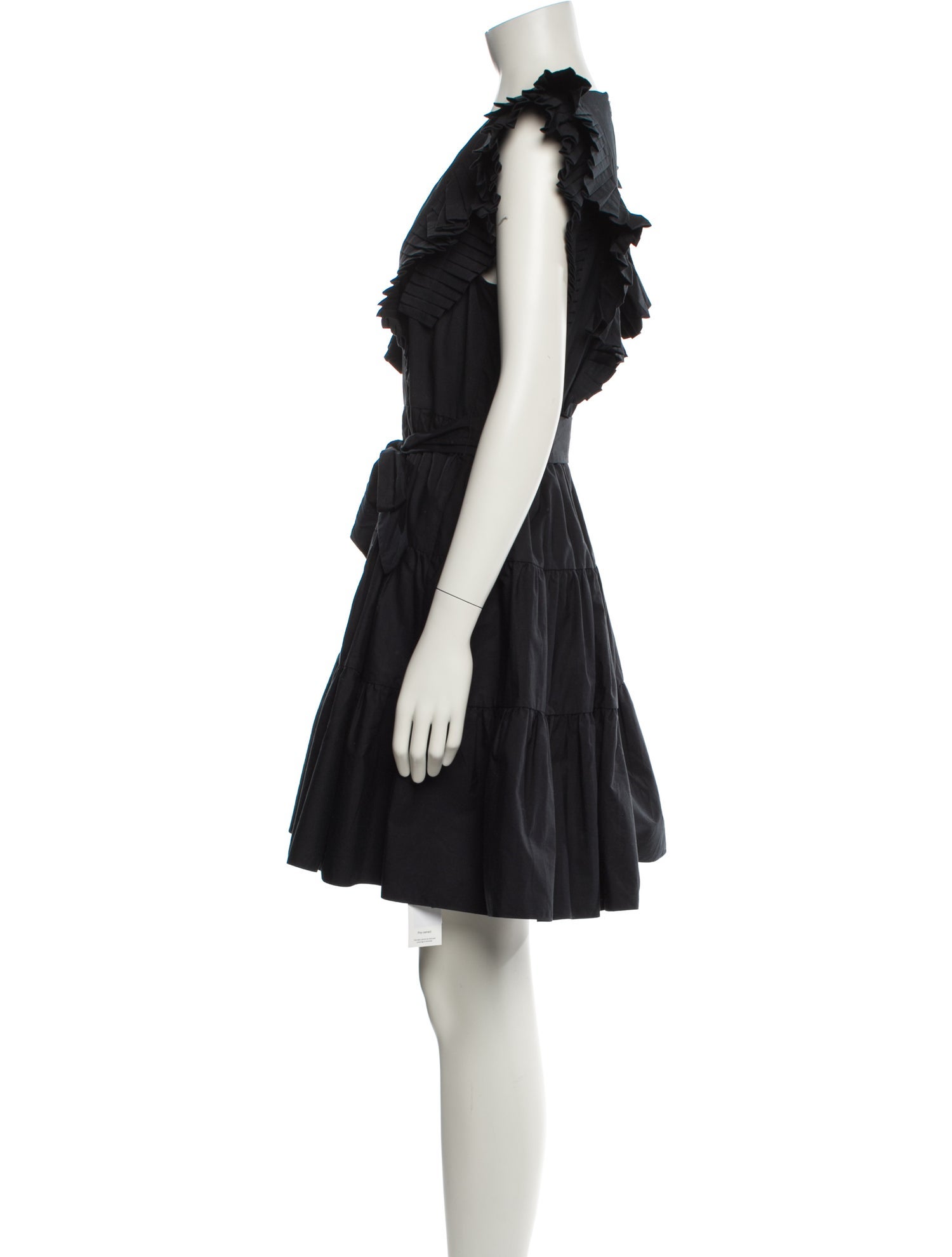 Róhe V-Neck Knee-Length Dress