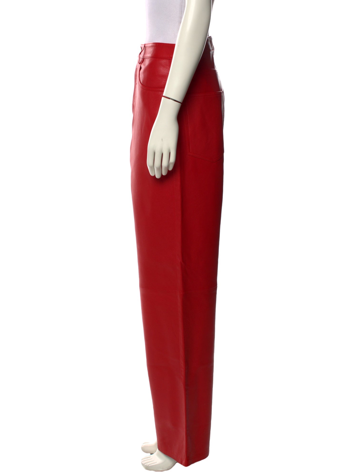 Róhe Lamb Leather Wide Leg Pants