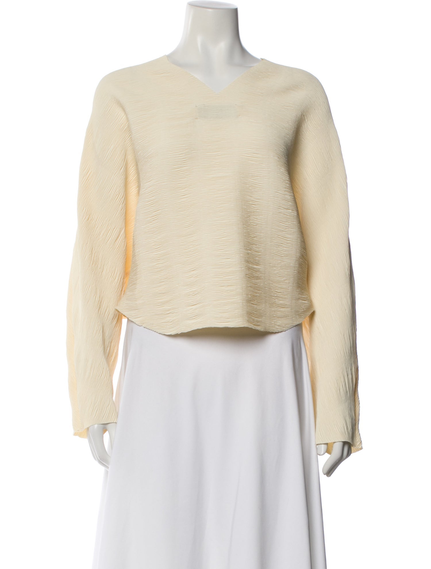 Róhe V-Neck Long Sleeve Blouse