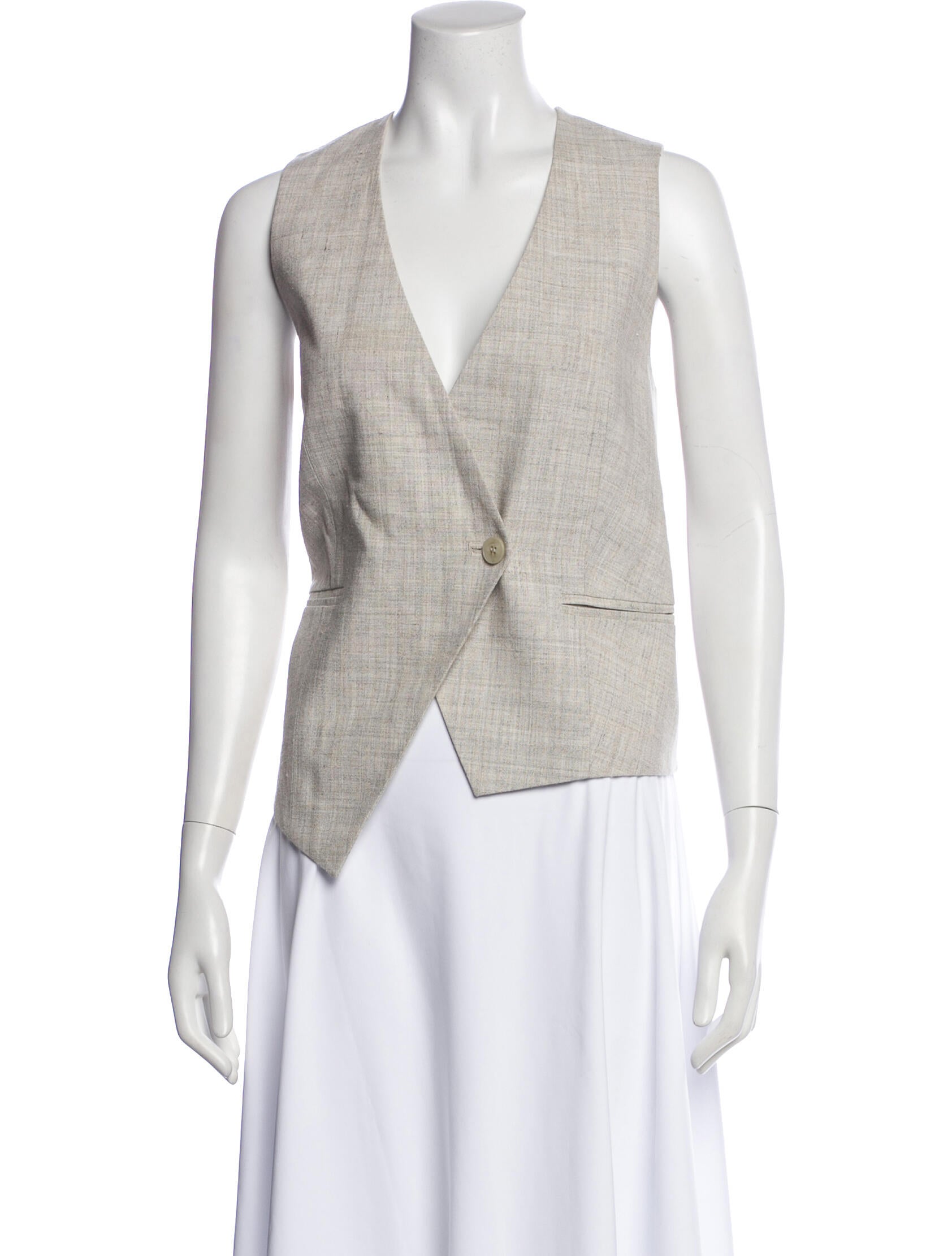 Róhe V-Neck Sleeveless Top