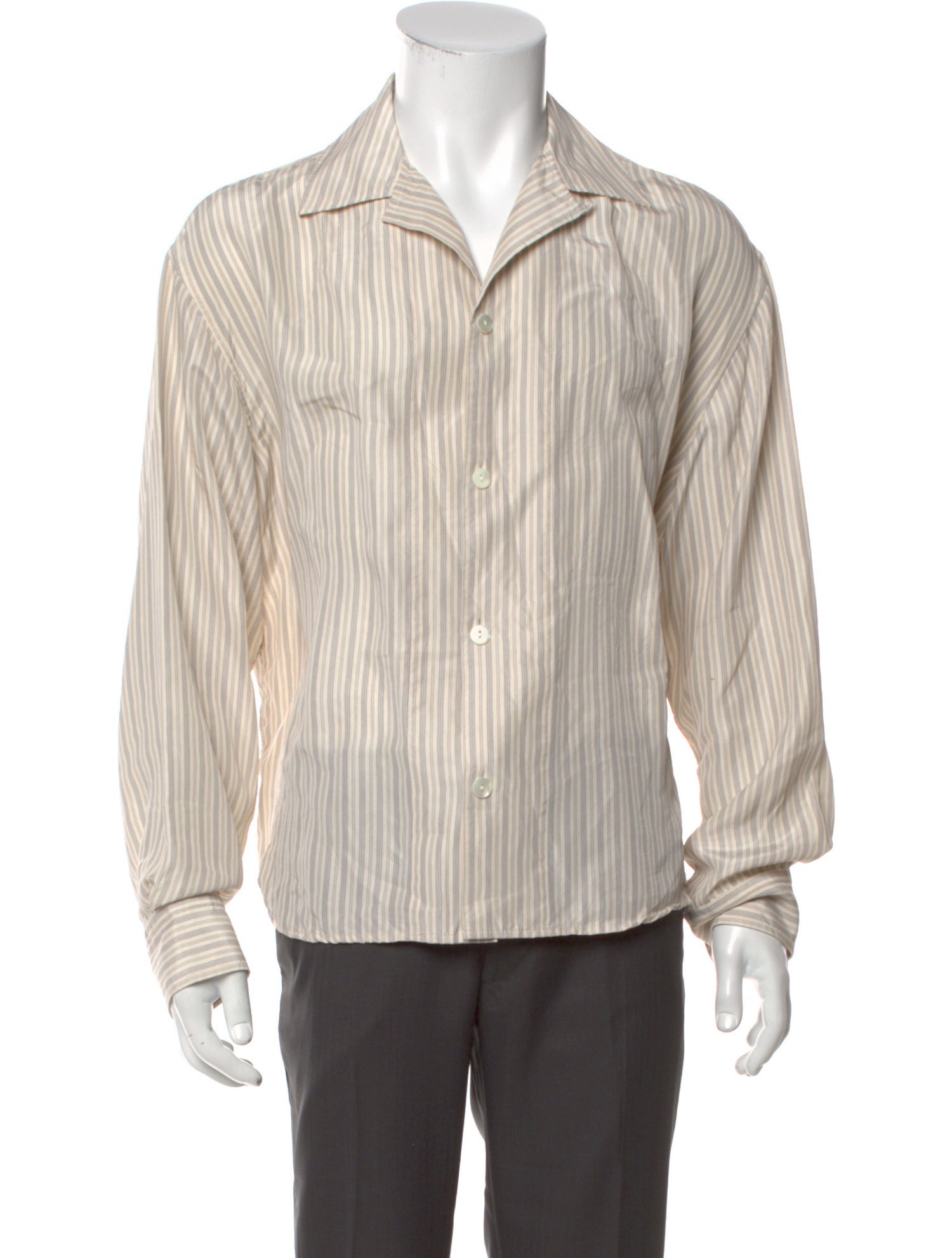 Róhe Striped Long Sleeve Shirt