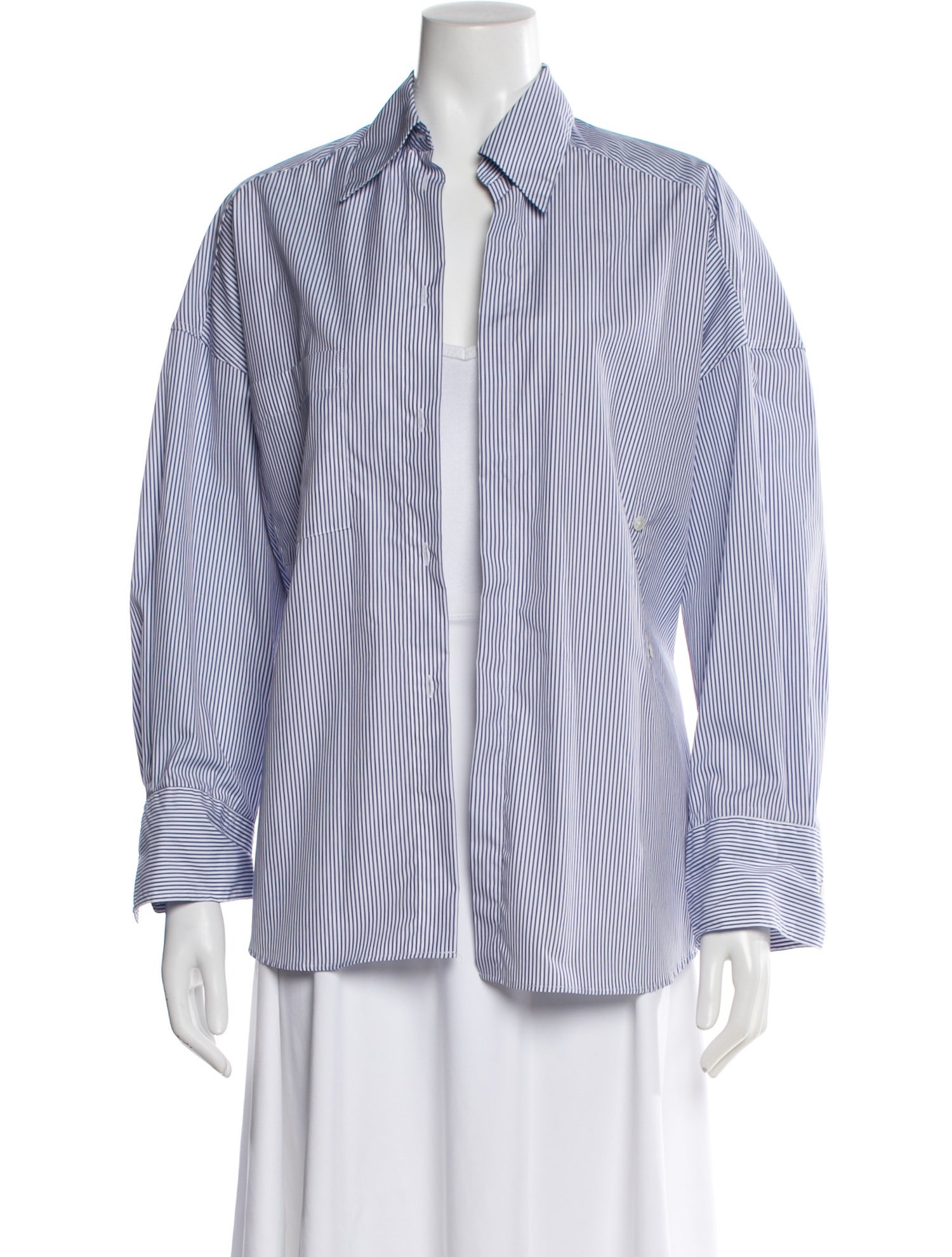 Róhe Striped Long Sleeve Blouse