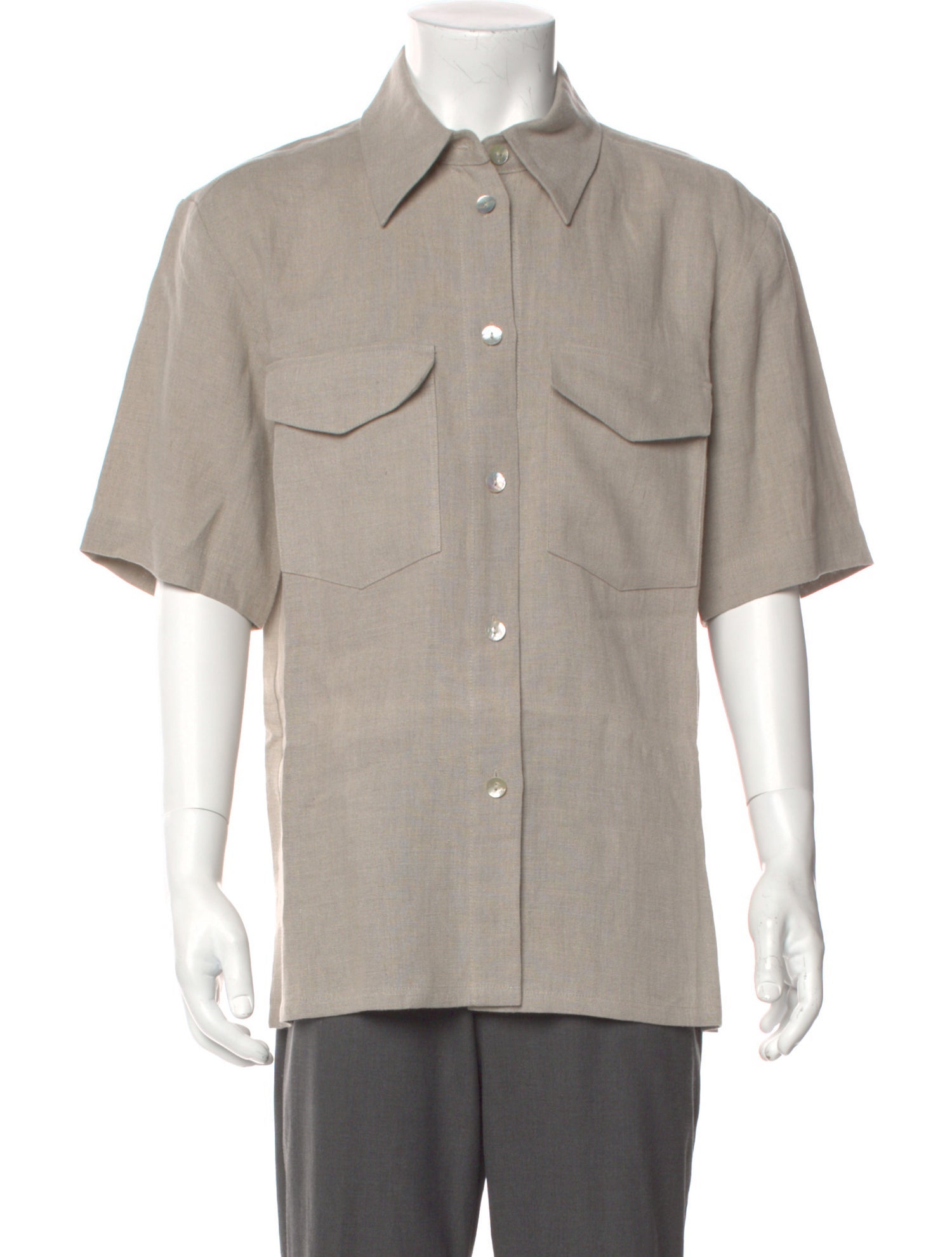Róhe Linen Short Sleeve Shirt