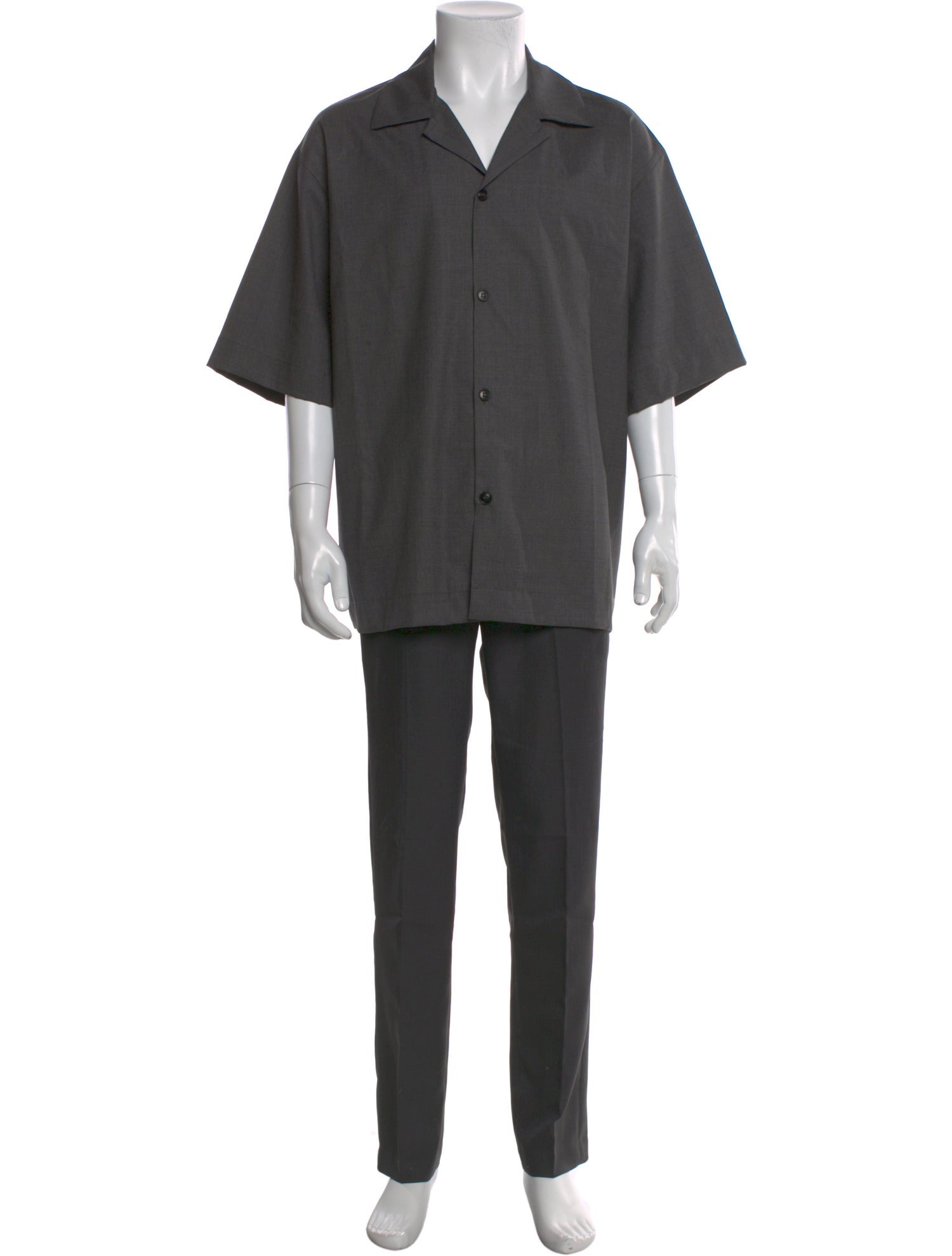 Róhe Virgin Wool Short Sleeve Shirt