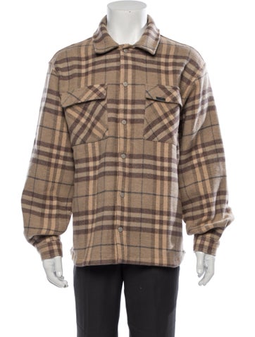 Represent Outerwear Plaid Print Trucker Jacket M