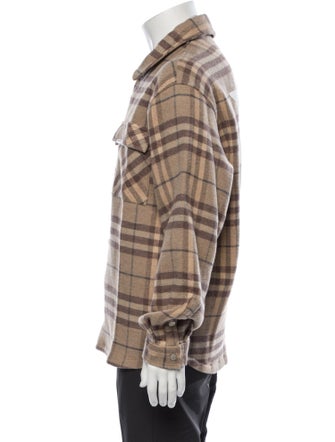 Represent Plaid Print Trucker Jacket