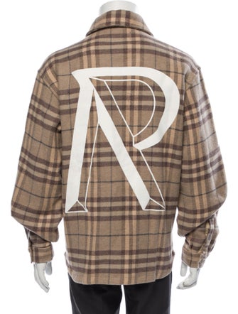 Represent Plaid Print Trucker Jacket