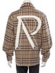 Represent Plaid Print Trucker Jacket