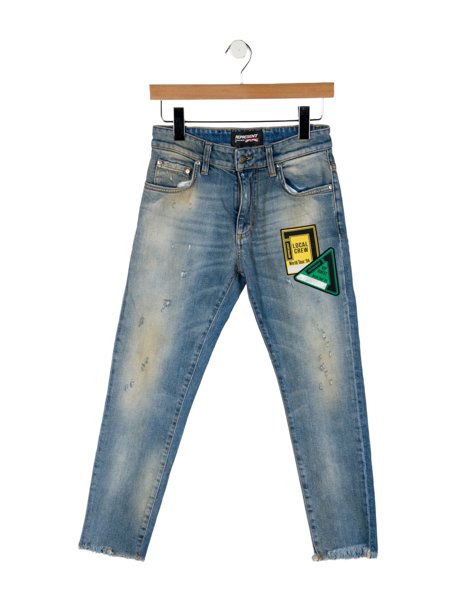 Represent Low-Rise Skinny Leg Jeans