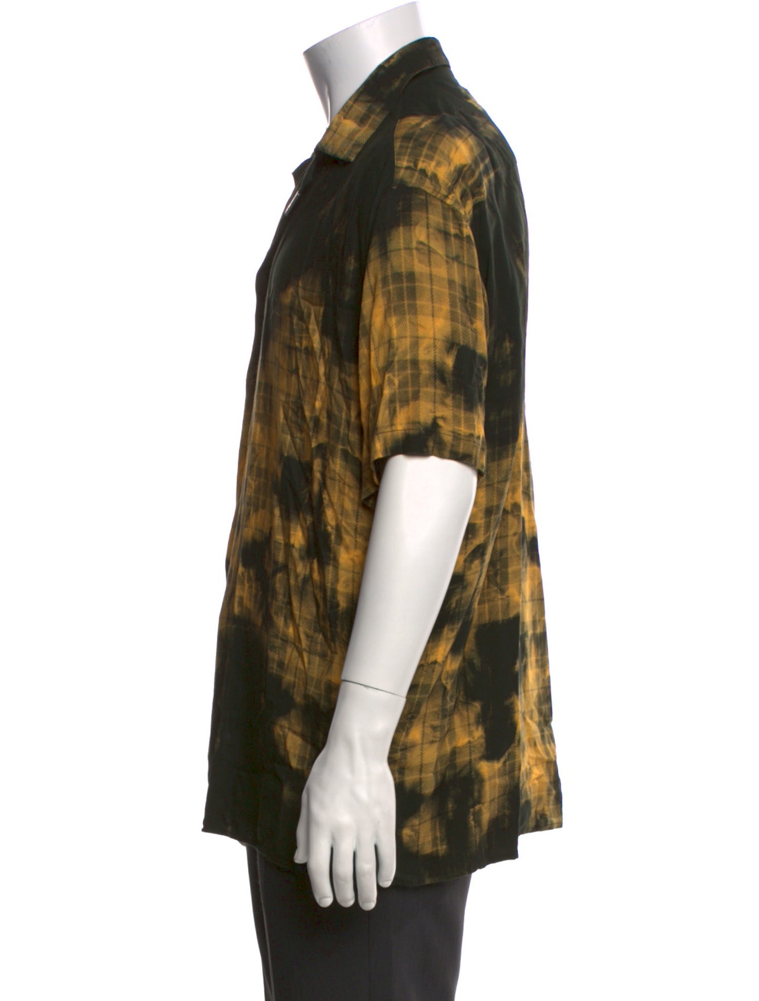 Represent Plaid Print Short Sleeve Shirt