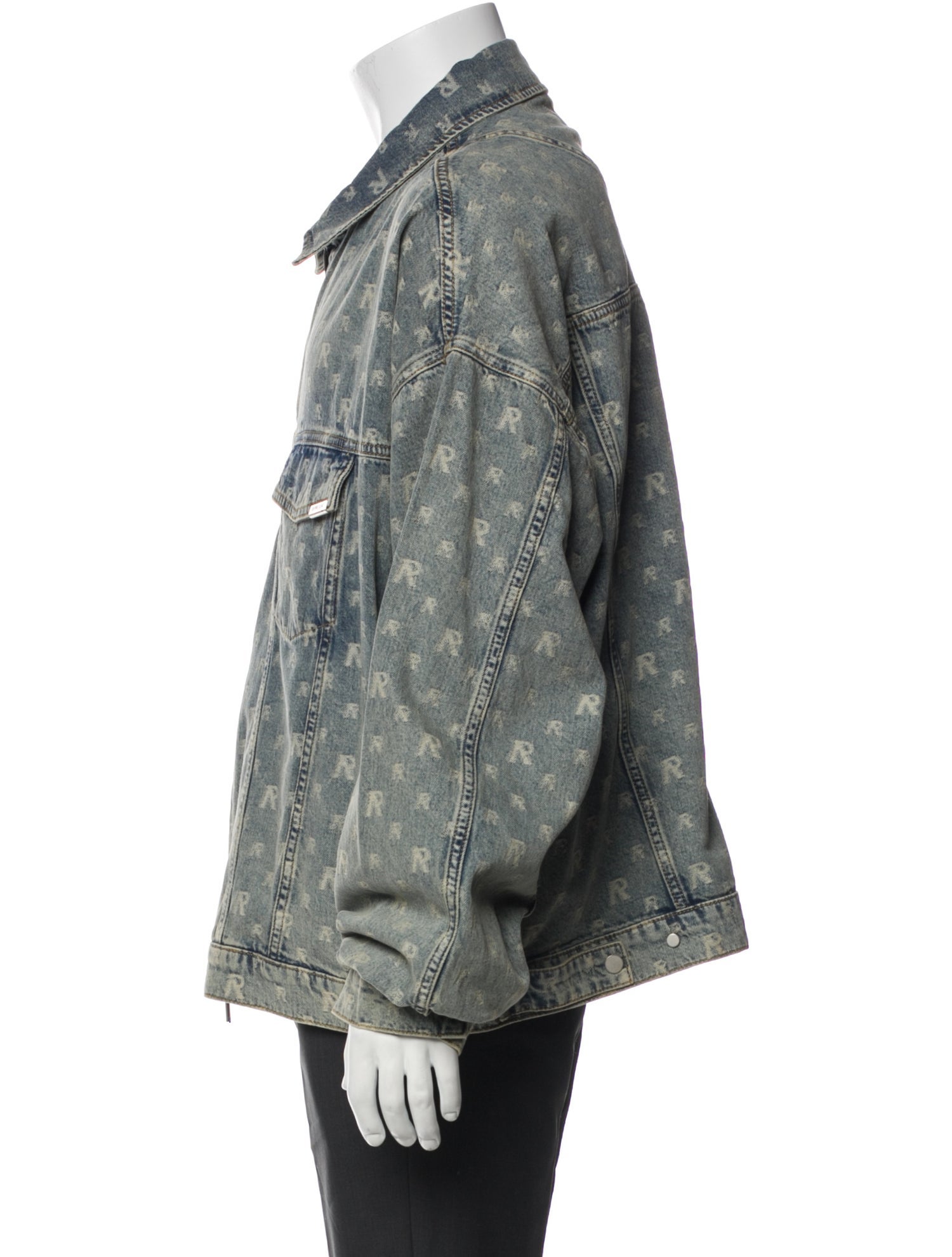 Represent Printed Denim Jacket