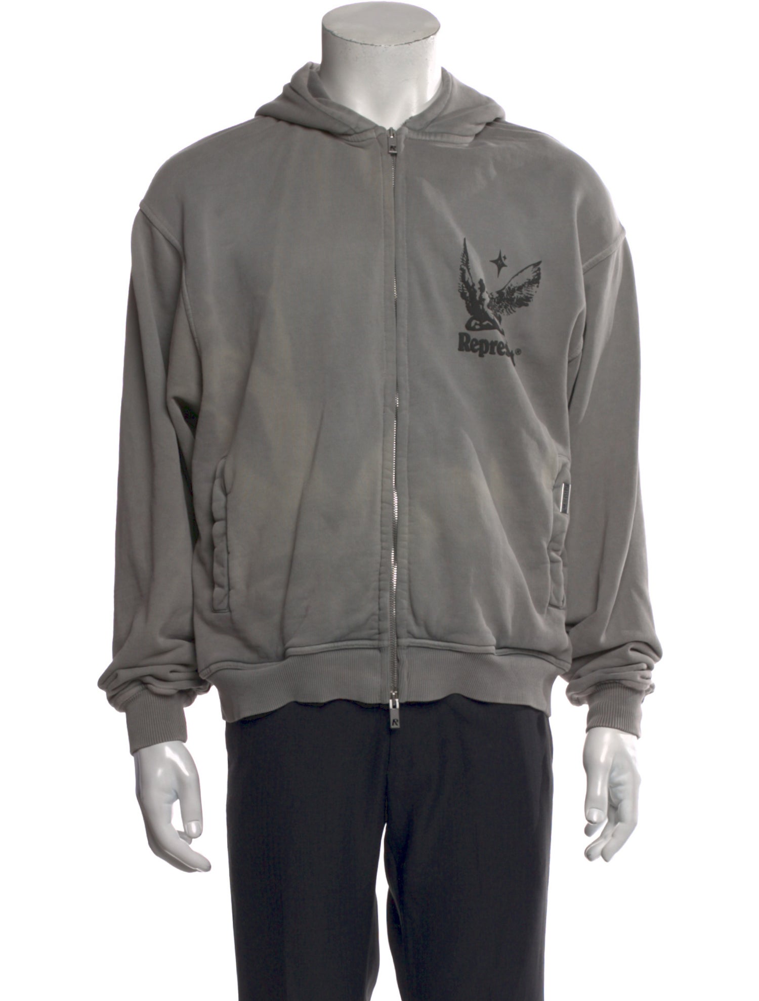 Represent Graphic Print Crew Neck Hoodie