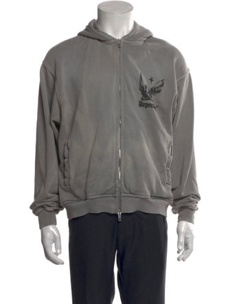 Represent Graphic Print Crew Neck Hoodie