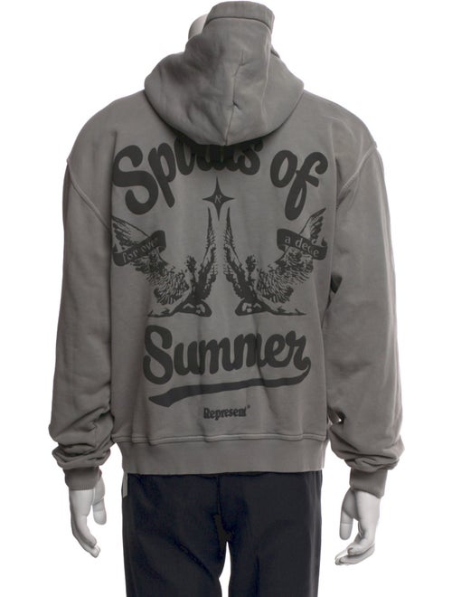 Represent Graphic Print Crew Neck Hoodie