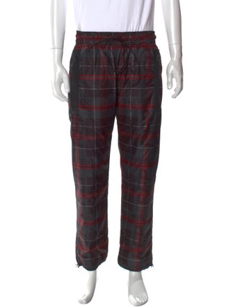 Represent Plaid Print Joggers