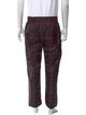 Represent Plaid Print Joggers