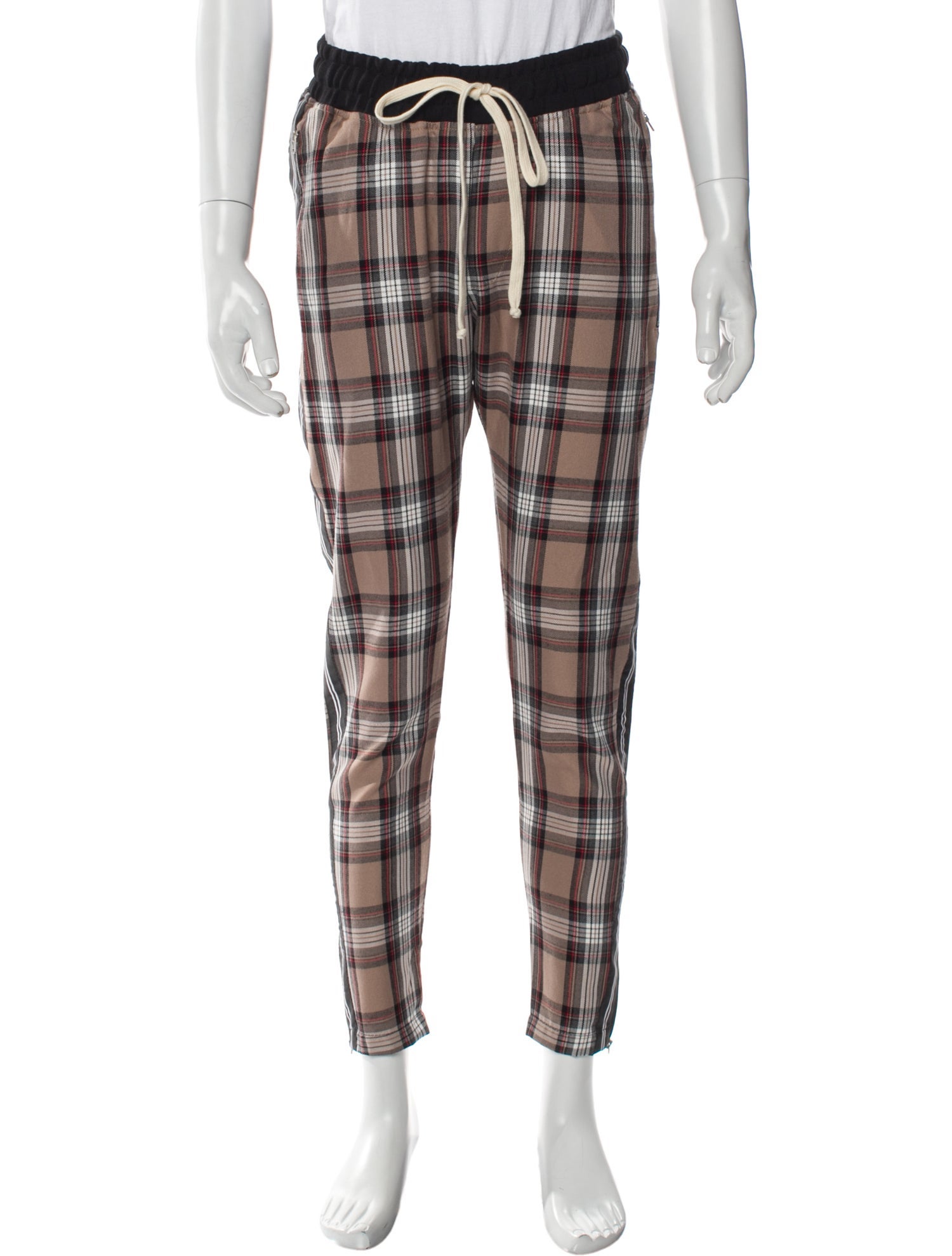 Represent Plaid Print Joggers w/ Tags