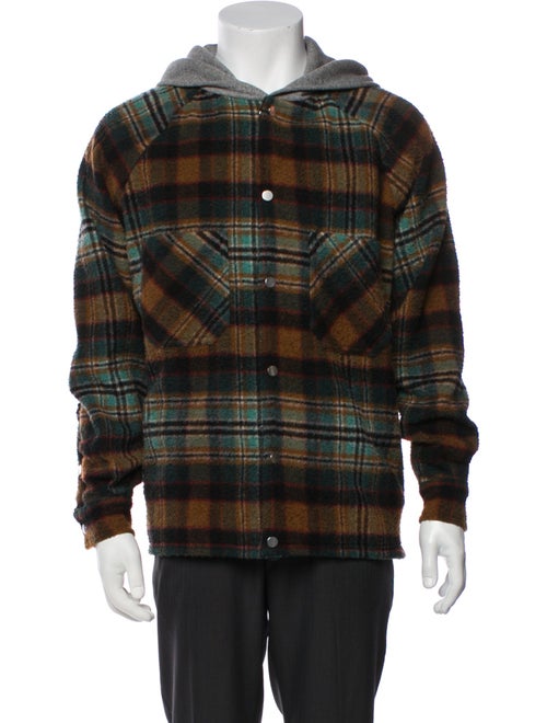 Represent Virgin Wool Plaid Print Jacket