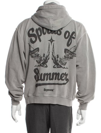 Represent Graphic Print Crew Neck Hoodie