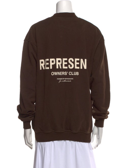 Represent Mock Neck Long Sleeve Sweatshirt