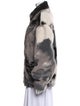 Represent Printed Faux Fur Jacket