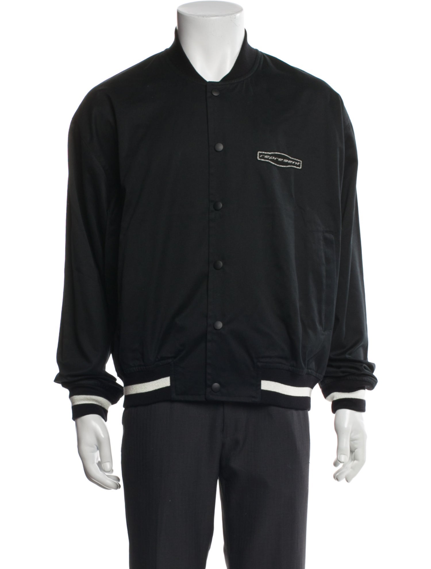 Represent Graphic Print Varsity Jacket w/ Tags