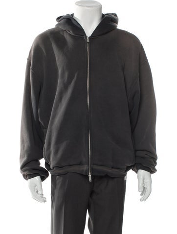 Pre-owned Represent Crew Neck Long Sleeve Hoodie In Gray