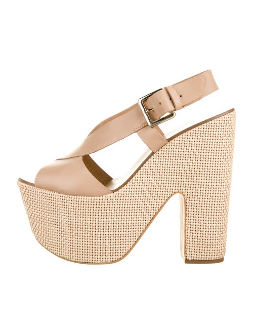 Report Signature Leather Slingback Sandals